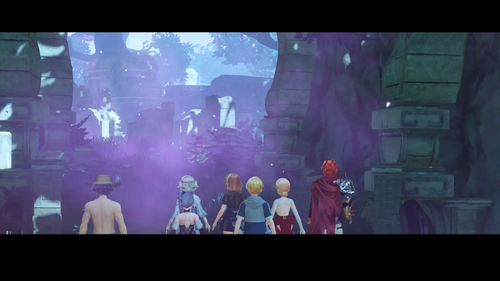 霧に包まれた遺跡