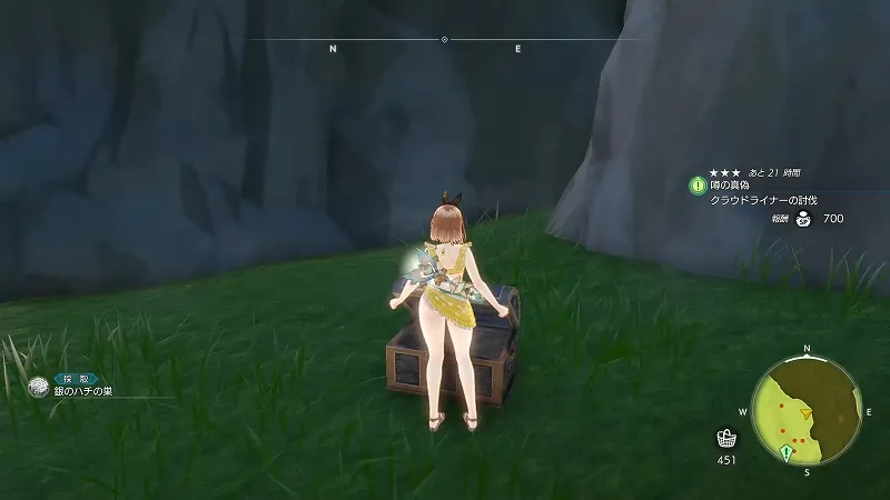 溶岩坑道入口：銀のハチの巣