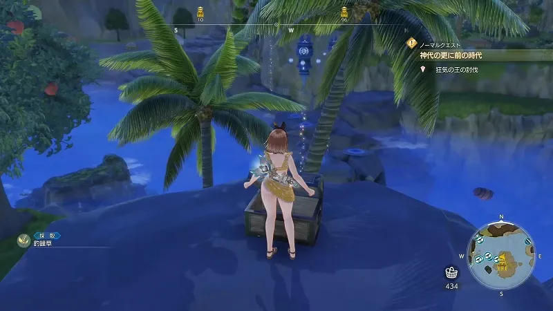 崖下の離れ小島：釣鐘草