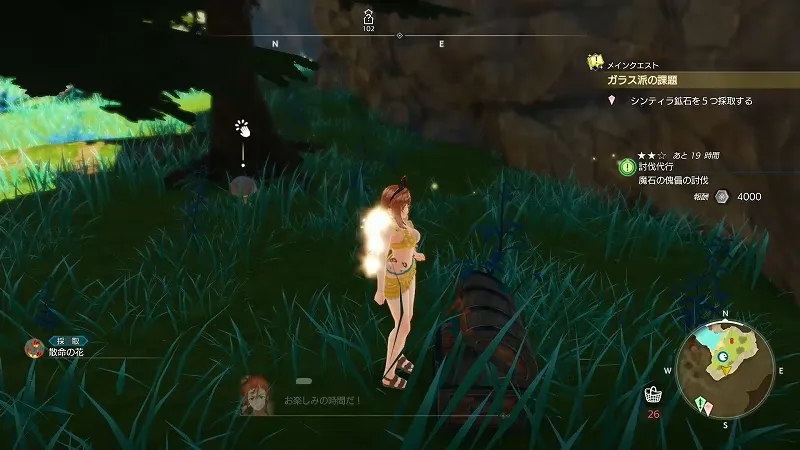 滝壺の中州：散命の花