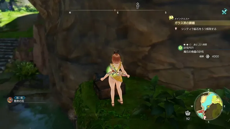 滝壺の中州：散命の花