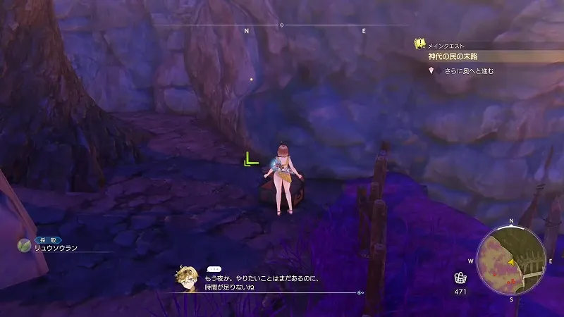 旧跡へと続く門：リュウソウラン