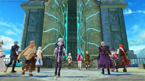 栄誉の扉に向かう