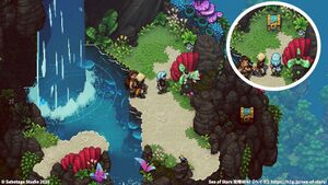 攻略チャート：サンゴの滝