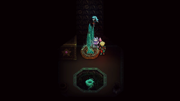 水の噴射で上階へ