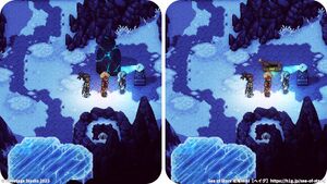 攻略チャート：氷河山