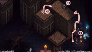 攻略チャート：レイス島の寺院