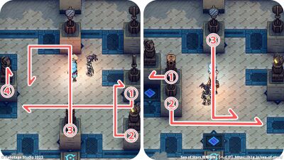 ドキャリ海底遺跡(西)：攻略チャート