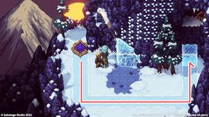 攻略チャート：氷河山