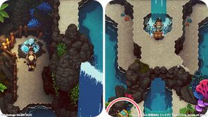 サンゴの滝：宝箱