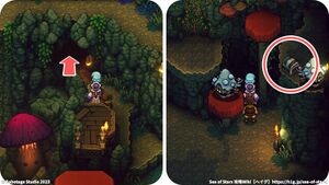 攻略チャート：歌キノコの沼