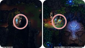 攻略チャート：ジャングルの道：鏡つき風車のナゾ解き