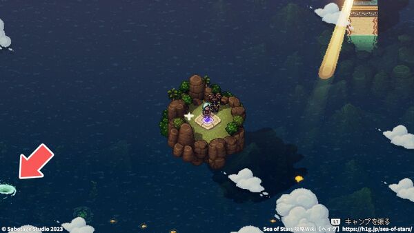 ドキャリ海底遺跡(北西の至点の寺院島)