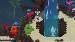 攻略チャート：サンゴの滝