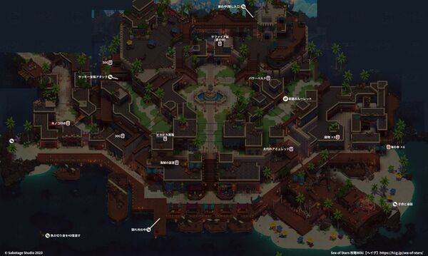 港町ブリスクの全体マップ