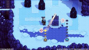 攻略チャート：氷河山