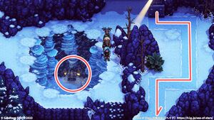 攻略チャート：氷河山