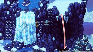 攻略チャート：氷河山