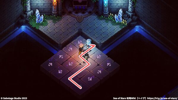 至点の寺院(西の海上)：攻略チャート