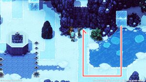 攻略チャート：氷河山