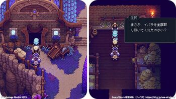 虹の巻き貝：イバラ除去