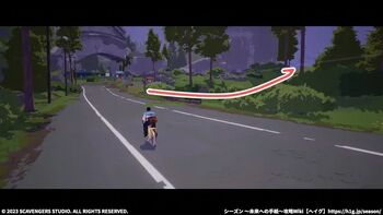 「牛牧場」への道