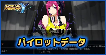 パイロットデータ