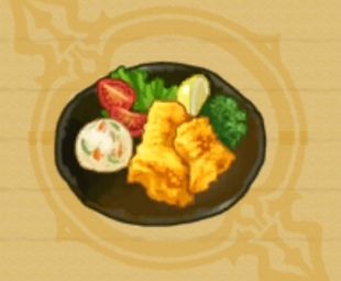 鱈のカレー揚げ