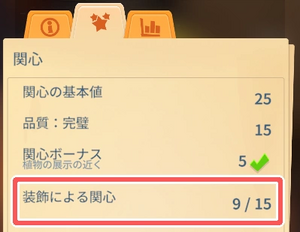 関心の上げ方：装飾