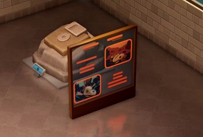 ガラス製情報スタンド（幅広）