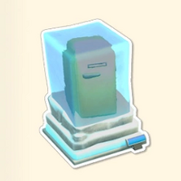 凍結した冷蔵庫