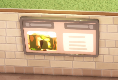 壁面情報スタンド（幅広）