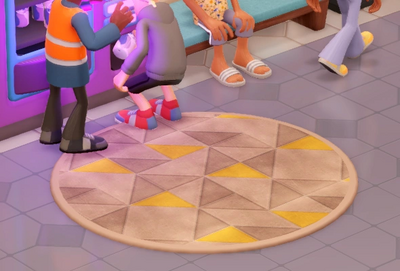 マーケティングの円形ラグ（大）