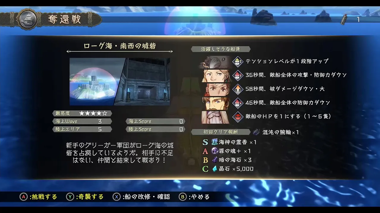 ローグ海・南西の城砦