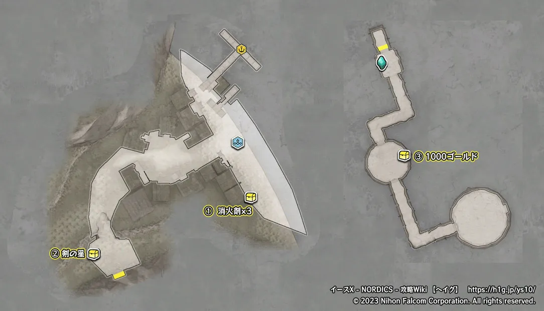 クランガル島のマップ