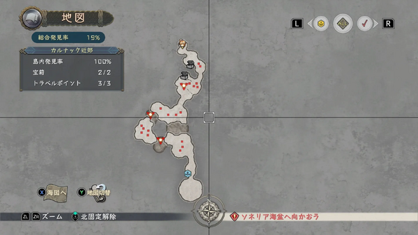 カルナック近郊のマップ