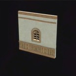 木造りの窓枠壁