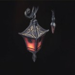 ダークな壁かけ照明