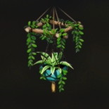 ワイルドな天井飾り