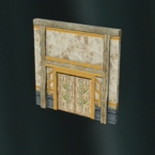 遺構風のドア枠壁