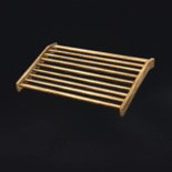 ログハウスのアプローチ