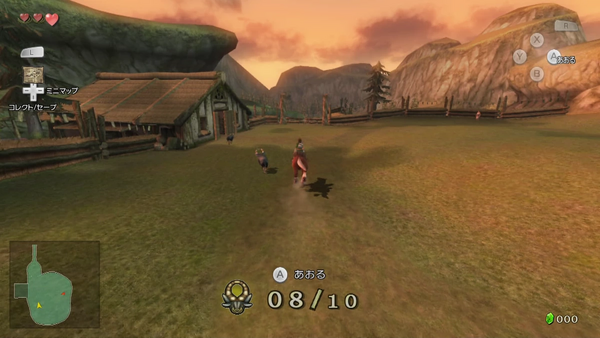 ヤギを煽って小屋に誘導する