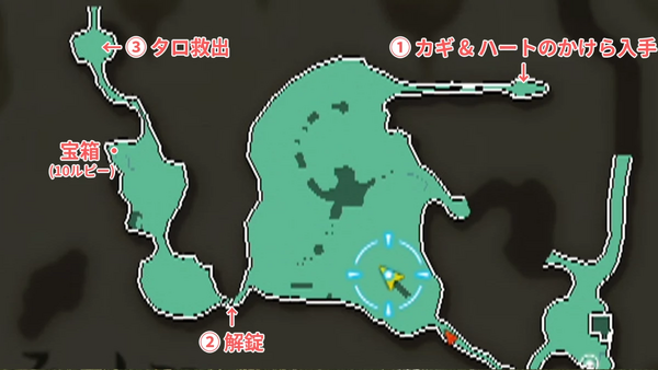 フィローネの森：チャートマップ